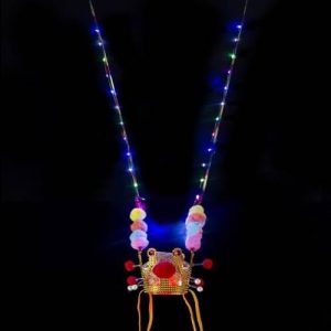 2 pieces Wukong cos luminous headdress
