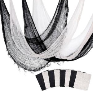 8 Pack Halloween Stretch Spider Web Weave 72x30 inch