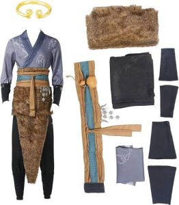 Black Myth Cosplay Top Robe Pants Belt Accessory